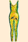 ELECTRA SEQUIN JUMPSUIT - CITRUS