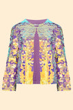 PENNY SEQUIN JACKET - ORCHID